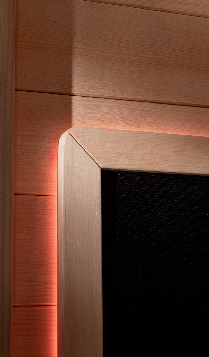 Wooden panel with full band biotherapy instruemnt